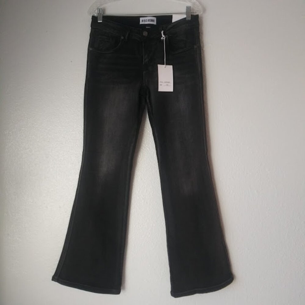Disclosure women's size 7/28 black wash bootcut jeans